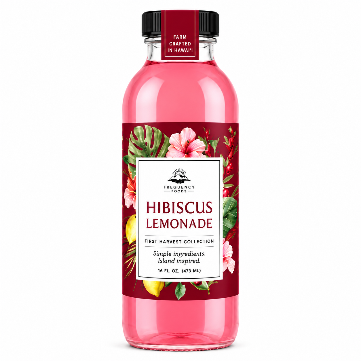 Hibiscus lemonade made with Hawaiʻi-grown hibiscus and fresh lemon juice